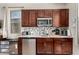 Kitchen featuring a microwave, sink, and mini fridge at 15740 W Washington St, Goodyear, AZ 85338