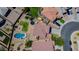 A beautiful backyard with a pristine pool and spa, alongside well-manicured landscaping and ample space for outdoor enjoyment at 19324 N Del Mar Ave, Maricopa, AZ 85138