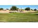 Community park featuring green grass, playground and shaded picnic tables with views of the surrounding neighborhood at 19324 N Del Mar Ave, Maricopa, AZ 85138