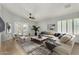 Bright living room with neutral colors, hardwood floors, and a comfortable sectional sofa at 19833 N 47Th Ln, Glendale, AZ 85308