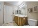 Bathroom featuring a vanity, medicine cabinet, tile floors and a toilet at 22333 E Calle De Flores St, Queen Creek, AZ 85142