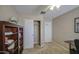 Versatile room with storage, a ceiling fan, and closet space for flexible use at 22333 E Calle De Flores St, Queen Creek, AZ 85142