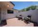 Charming courtyard featuring brick pavers, comfortable seating, and a relaxing atmosphere at 228 E Del Rio Dr, Tempe, AZ 85282