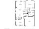 Detailed floor plan showcasing the layout of the home, including room dimensions at 22812 N 123Rd Dr, Sun City West, AZ 85375