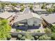 Aerial view of the home showing the backyard patio, landscaping, and surrounding neighborhood at 2629 E Verbena Dr, Phoenix, AZ 85048