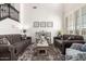 A beautifully decorated living room with high ceilings and lots of natural light at 32525 N 41St Way, Cave Creek, AZ 85331