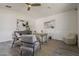 Office space with seating and desk, wood-look floors, and neutral decor provides a bright workspace at 3834 E Clarendon Ave, Phoenix, AZ 85018