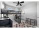 Stylish bedroom with a lofted bed and unique decor at 4352 N 91St Gln, Phoenix, AZ 85037