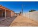 Wide backyard with dirt and privacy wall at 4545 N 49Th Ave, Phoenix, AZ 85031