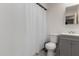 Bathroom featuring a single vanity and shower with curtain at 4545 N 49Th Ave, Phoenix, AZ 85031