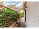 Cozy patio area with seating, lush greenery, and an awning, creating a private outdoor retreat at 4738 N Greenview W Cir, Litchfield Park, AZ 85340