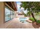 Backyard pool with a spa and patio, with plenty of room to move around and enjoy the scenery at 4738 N Greenview W Cir, Litchfield Park, AZ 85340