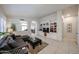 Stylish living room featuring custom built-ins and an open layout at 4765 E Charleston Ave, Phoenix, AZ 85032