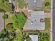 Overhead aerial view of home and roof, featuring mature landscaping and well-maintained surroundings at 504 N Emerson --, Mesa, AZ 85201