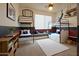 Fun ' bedroom featuring bunk beds, a window seat, and sports-themed decorations at 6619 W Cordia Ln, Phoenix, AZ 85083