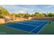 Outdoor tennis court showcasing the well-maintained facilities and community amenities at 6929 E Quill St, Mesa, AZ 85207
