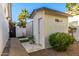 Detached exterior building with ample yard space and privacy, perfect for a studio or storage at 6941 W Voltaire Ave, Peoria, AZ 85381