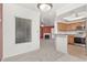 Living room view to kitchen with stainless steel appliances at 750 E Northern Ave # 2045, Phoenix, AZ 85020