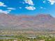 Dramatic desert mountain views with city skyline at 7734 E Monica Dr, Scottsdale, AZ 85255