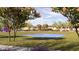 Community basketball court surrounded by lush landscaping and trees at 7854 W Tether Trl, Peoria, AZ 85383