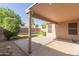 Relaxing covered patio area, perfect for outdoor entertaining and shaded seating at 1058 W Swan Dr, Chandler, AZ 85286
