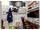 A cozy home office with a built-in desk and shelving at 1217 W Fever Tree Ave, San Tan Valley, AZ 85140