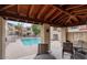 Inviting community pool and covered seating area offers an oasis for relaxation and social gatherings at 1401 E Puget Ave # 4, Phoenix, AZ 85020