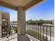 This cozy balcony provides a comfortable outdoor space with views of the surrounding neighborhood at 14910 N Kings Way # 206, Fountain Hills, AZ 85268