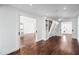 Living room with Murphy bed, recessed lighting, ceiling fan and hardwood flooring at 1831 W Seldon Ln, Phoenix, AZ 85021