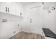 Functional laundry room with modern fixtures and cabinets for efficient laundry chores at 19 E Boca Raton Rd, Phoenix, AZ 85022