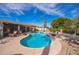 Beautiful private pool with mature desert landscaping at 1908 E Beck Ln, Phoenix, AZ 85022