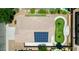 Bird's eye view of house with solar panels and a grass backyard at 22121 N Greenland Park Dr, Maricopa, AZ 85139