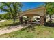 Community gazebo with stone columns and built-in seating, perfect for relaxing outdoors at 24348 S 201St Ct, Queen Creek, AZ 85142