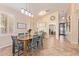 Elegant dining room with wood table, stylish chairs, and decorative accents at 3823 E Kroll Dr, Gilbert, AZ 85234