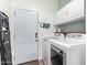 Efficient laundry room with modern appliances and ample storage at 3823 E Kroll Dr, Gilbert, AZ 85234