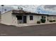 Cozy back exterior view featuring a private patio space, nice landscaping, and a serene atmosphere at 440 S Parkcrest -- # 22, Mesa, AZ 85206