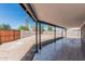 Spacious covered patio overlooking a large backyard at 4441 N 27Th Dr, Phoenix, AZ 85017