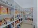 Walk-in pantry with an array of shelving and plenty of room for groceries at 5614 W Saint Moritz Ln, Glendale, AZ 85306