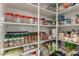 Organized pantry with shelving full of food items and supplies at 9747 W Sands Dr, Peoria, AZ 85383