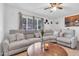 Bright living room featuring a comfortable sectional sofa and lots of natural light at 1018 S Toltec --, Mesa, AZ 85204
