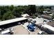 Aerial view of large lot with street and surrounding houses at 1039 E Broadway Rd, Mesa, AZ 85204