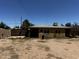 Back exterior view of the home, highlighting the backyard and mature landscaping at 1039 E Broadway Rd, Mesa, AZ 85204