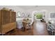 Comfortable dining room with banquet seating and decorative mirrors at 1462 E Sweet Citrus Dr, Queen Creek, AZ 85140