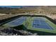 Scenic tennis courts with mountain views, offering a beautiful and active lifestyle at 20644 W Mariposa St, Buckeye, AZ 85396