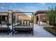 Contemporary backyard showcasing lounge areas, a serene pool, and beautiful mountain vistas at 24863 N 103Rd Way, Scottsdale, AZ 85255