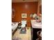 Well-lit bathroom with a unique sink at 2501 E Pebble Beach Dr, Tempe, AZ 85282
