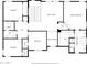 Second floor layout of bedrooms, bathrooms, closets, and open area at 3065 E Harvard Ave, Gilbert, AZ 85234