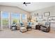 Inviting living room features large windows, neutral paint and comfortable seating at 31320 N 54Th Pl, Cave Creek, AZ 85331
