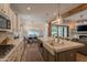 Spacious kitchen showcases an island with seating, stainless steel appliances, and an open layout at 3931 E Weather Vane Rd, Gilbert, AZ 85296