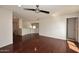 Spacious living room with hardwood floors, lots of light, and second-story landing at 4530 E White Feather Ln, Cave Creek, AZ 85331